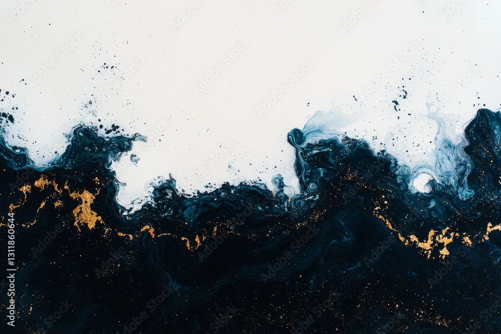 This breathtaking abstract image showcases a complex blue and gold geode design, blending the splendor of nature with refined artistic sophistication in a captivating visual display This breathtaking abstract image showcases a complex blue and gold geode design, blending the splendor of nature with refined artistic sophistication in a captivating visual display