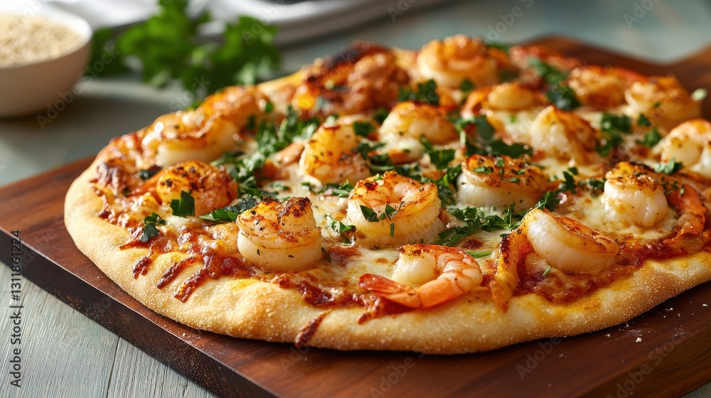Seafood Pizza with Shrimp, Clams, and Scallops Seafood Pizza with Shrimp, Clams, and Scallops