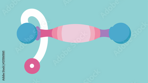 Soft Silicone Tips A depiction of the massager featuring soft silicone tips on the roller designed for gentle application on the skin portraying comfort and effectiveness.