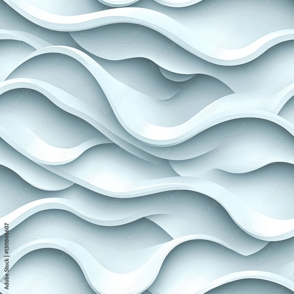 Seamless Elegant white wave pattern on a clean background creating a subtle and serene aesthetic for various uses Seamless Elegant white wave pattern on a clean background creating a subtle and serene aesthetic for various uses