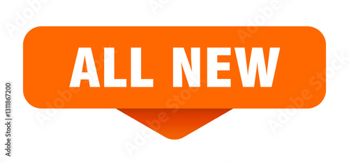 all new sticker. all new sign on transparent background
