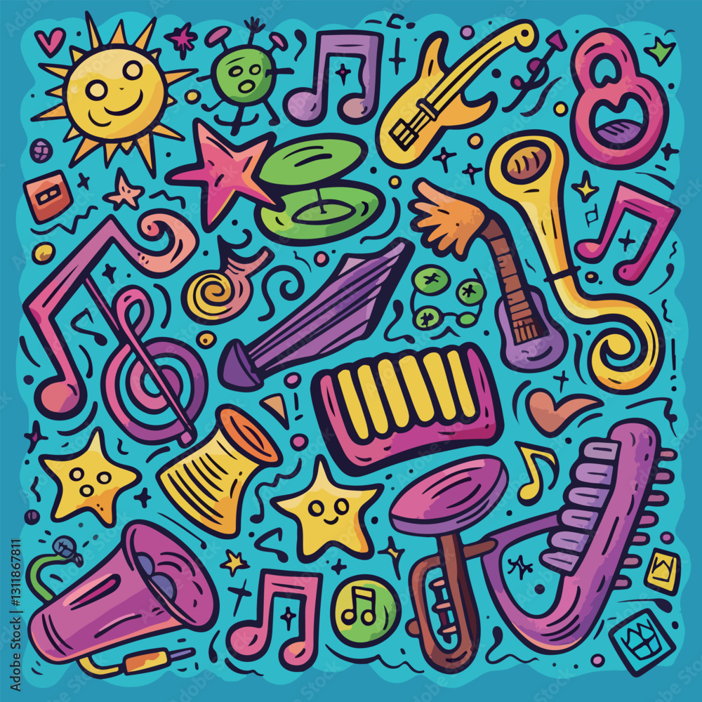 Musical Instruments Doodle Musical Instruments Doodle