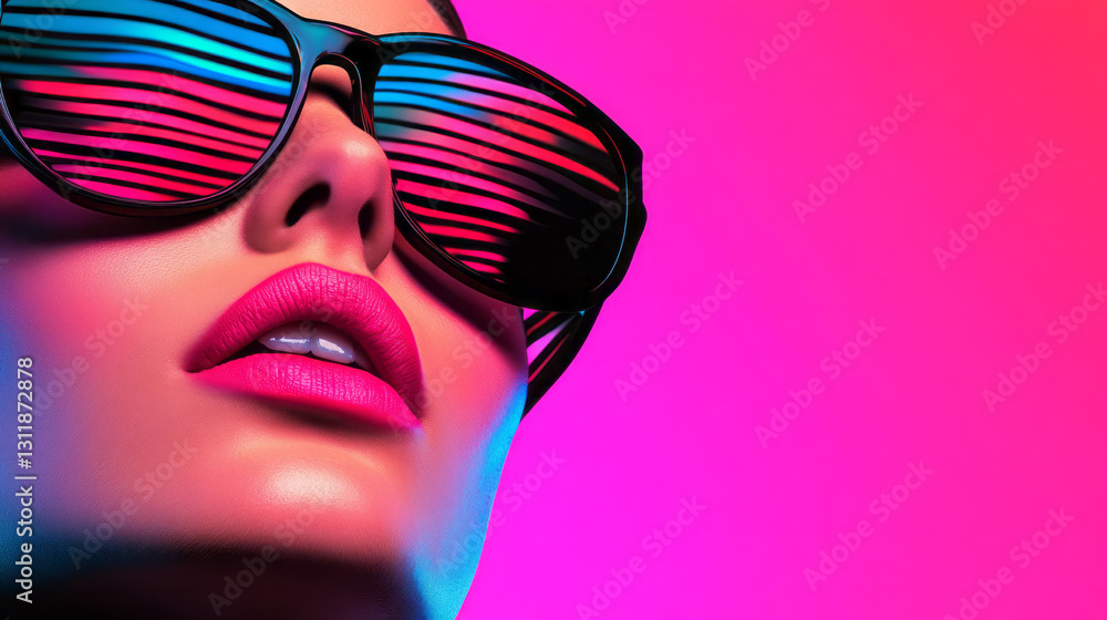 A creative, high-contrast selfie with bold, radiant hues and a backdrop of sleek, futuristic urban A creative, high-contrast selfie with bold, radiant hues and a backdrop of sleek, futuristic urban