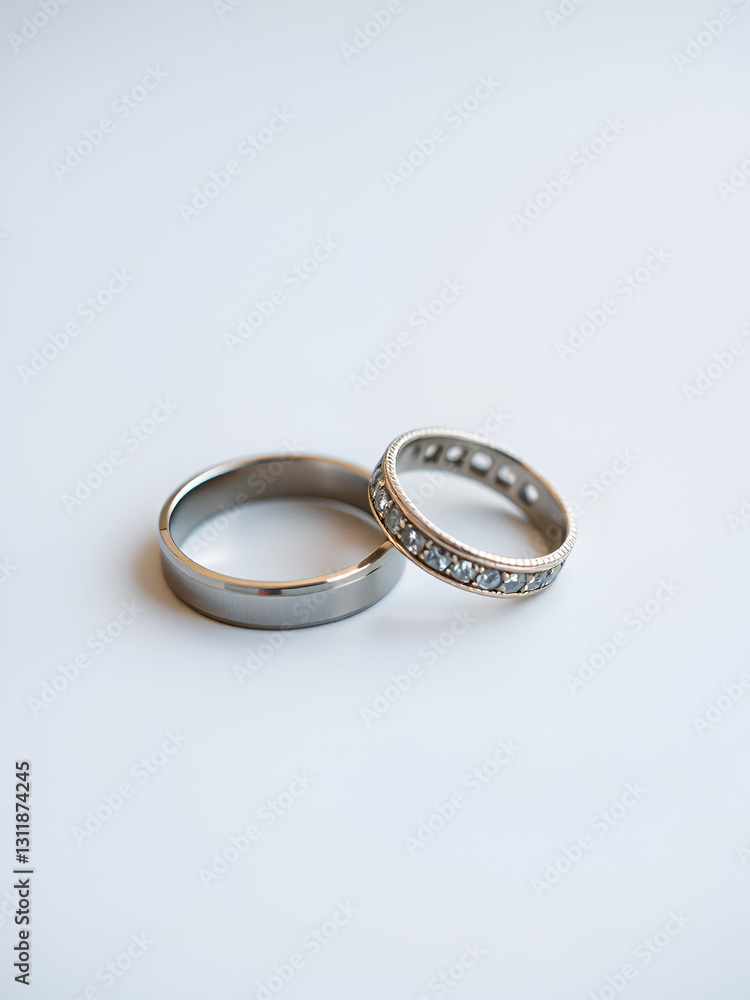 Two wedding rings, one of them open to infidelity Two wedding rings, one of them open to infidelity