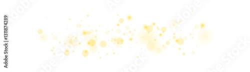 Vector Illustration of Abstract Star Shape with Saharan Dust, Sunlight, and Sky. Nature Weather Scene with Orange and Yellow Sunset. Dust Storm in Sahara Desert. Glowing Particles, Luxury, and Glitter