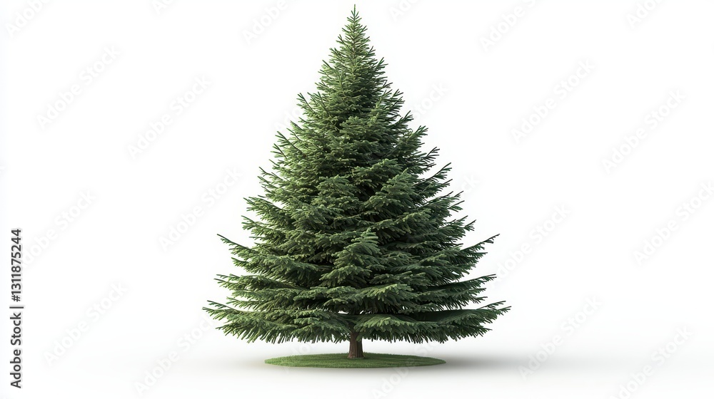 Spruce Tree Isolated White Background Spruce Tree Isolated White Background