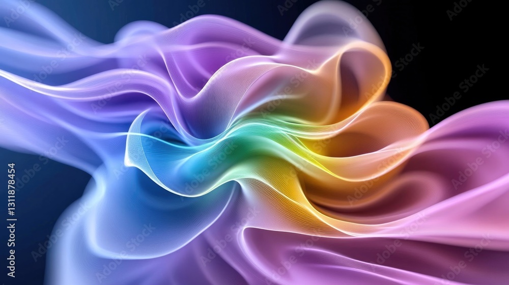 Abstract visualization of the golden ratio in fluid motion for modern design concepts Abstract visualization of the golden ratio in fluid motion for modern design concepts