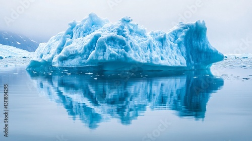Wallpaper Mural Floating Iceberg at Reid Glacier - Glacier Bay National Park Torontodigital.ca