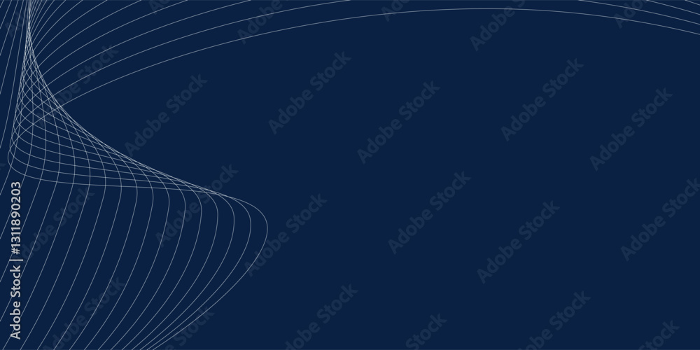 Naklejka premium Abstract tech background blue lines. modern vector eps10