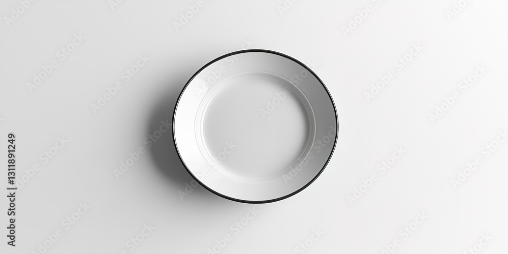 Empty white plate isolated on ransparent png Empty white plate isolated on ransparent png