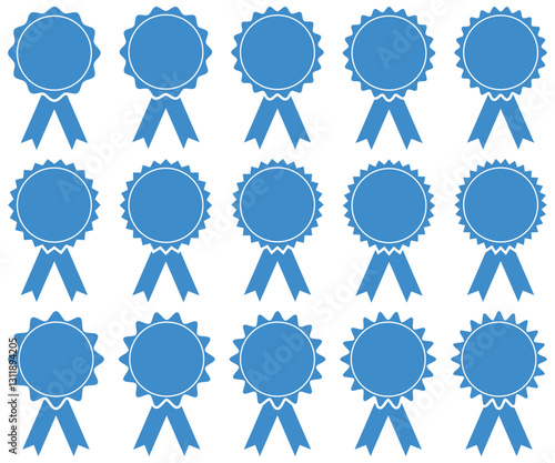Set of Golden shields laurel wreaths and golden medal Vector illustration  
