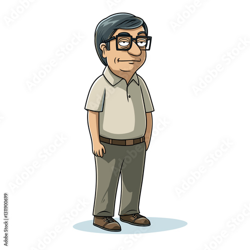 family guy cartoon, bill gates, looking really nerdy, wearing shoes, looks like an exact drawn character from family guy series