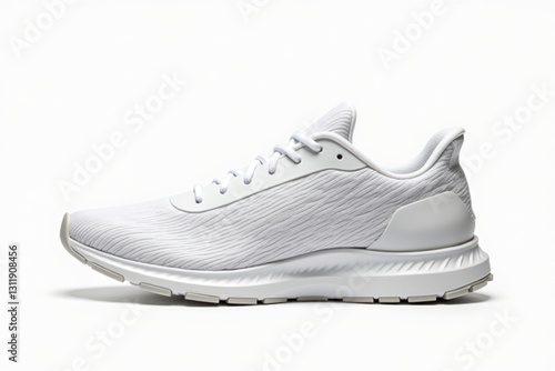 Sleek white running shoes ideal for daily exercise