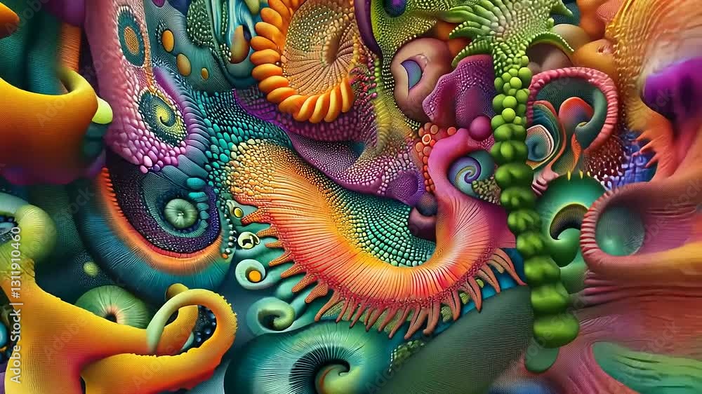 A vibrant abstract composition featuring intricate organic shapes and vivid colors. A vibrant abstract composition featuring intricate organic shapes and vivid colors.