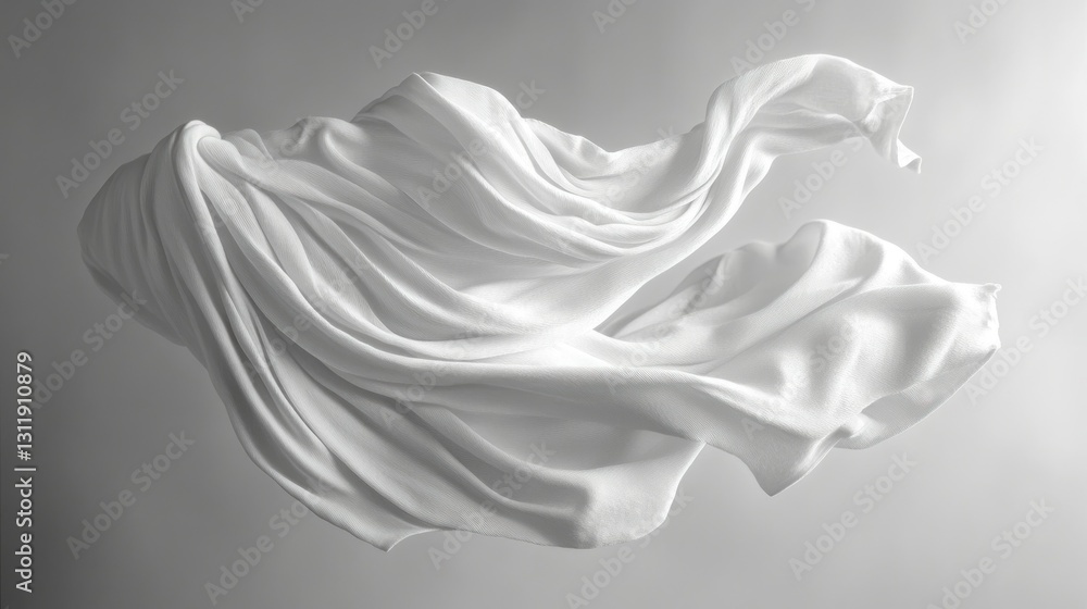 Elegant white fabric in motion (1) Elegant white fabric in motion (1)