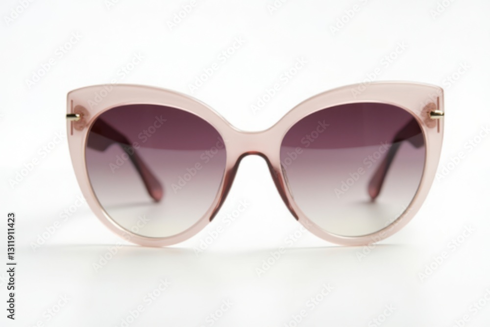 Stylish cat-eye sunglasses in soft pink color Stylish cat-eye sunglasses in soft pink color