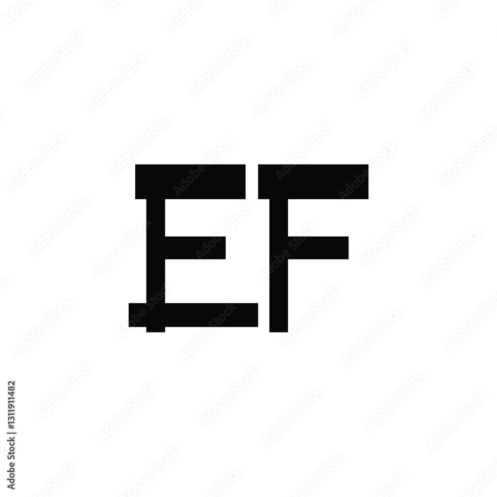 EF monogram logo design letter text name symbol monochrome logotype alphabet character simple logo EF monogram logo design letter text name symbol monochrome logotype alphabet character simple logo