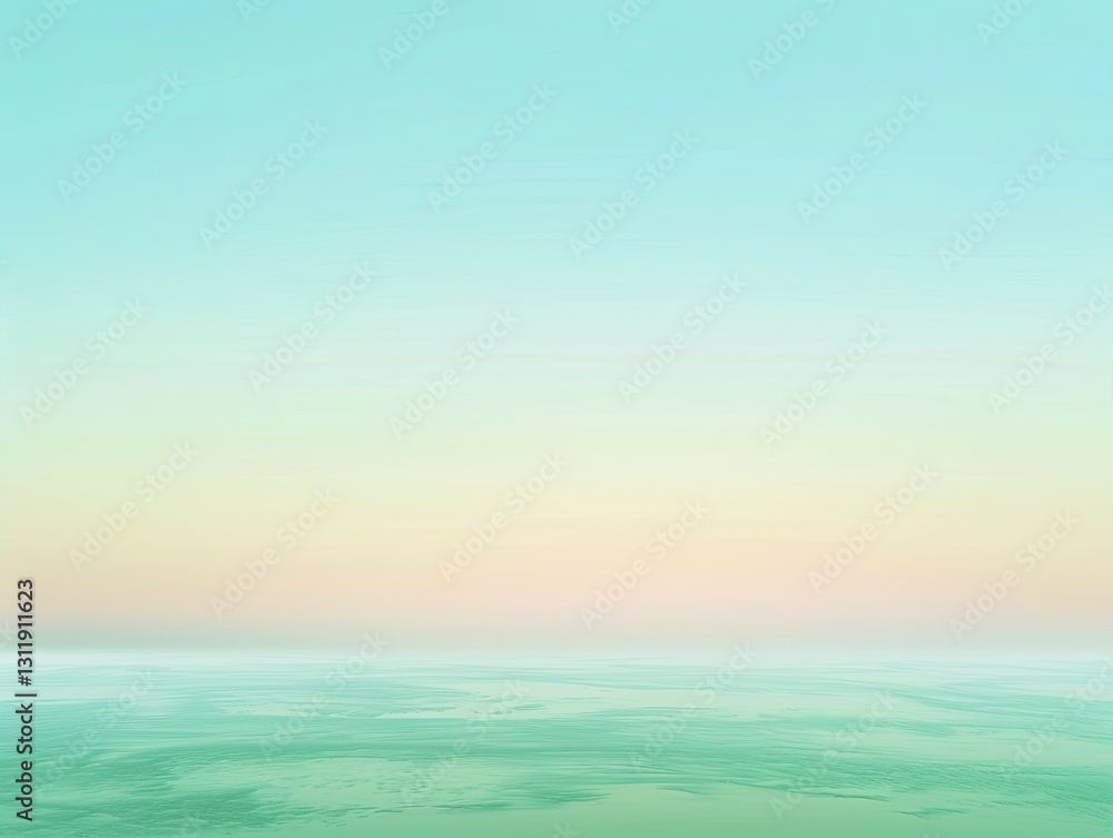 Tranquil Pastel Gradient Seascape with Soft Horizon and Subtle Textures Tranquil Pastel Gradient Seascape with Soft Horizon and Subtle Textures