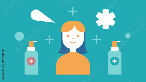 These descriptions aim to convey the essence benefits and aesthetic appeal of exosome facial sprays through simple vector illustrations.