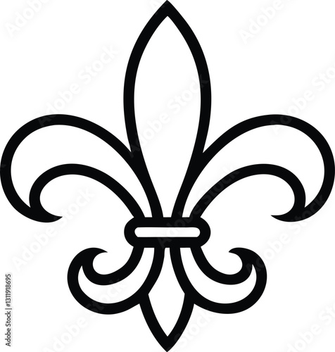 fleur de lis vector illustration