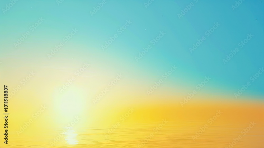 Radiant horizon shimmering with warmth and serenity abstract scene Radiant horizon shimmering with warmth and serenity abstract scene