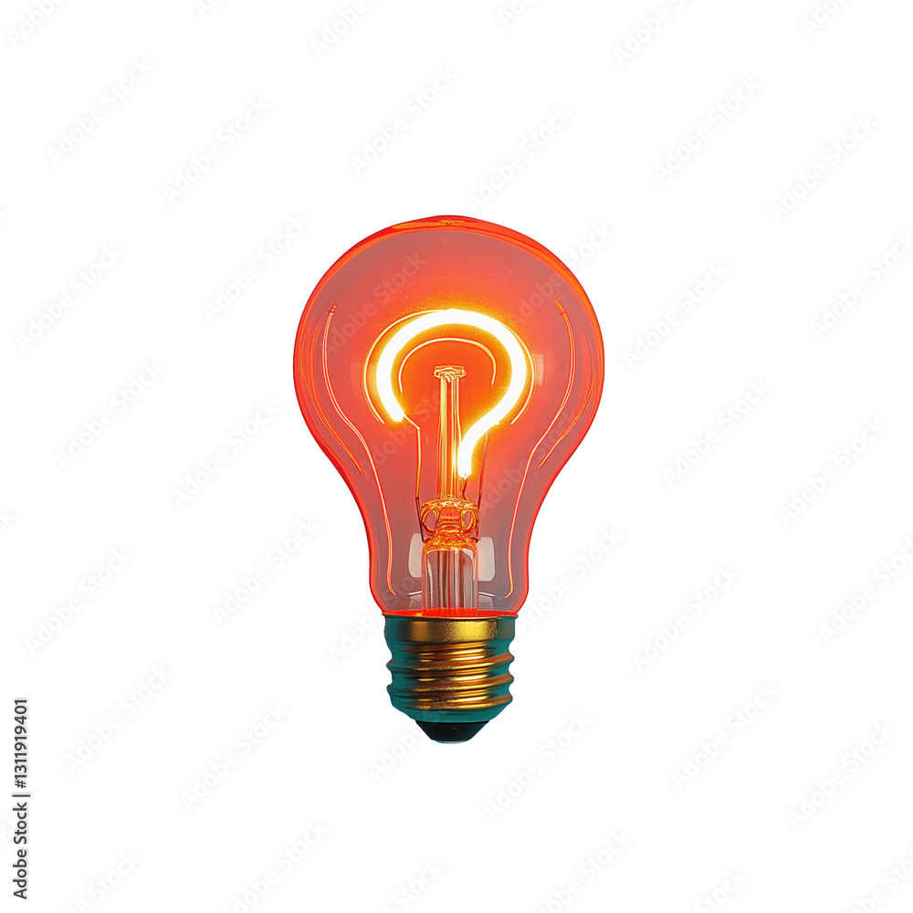 light bulb with a question mark, symbolizes idea, solution, and innovation light bulb with a question mark, symbolizes idea, solution, and innovation