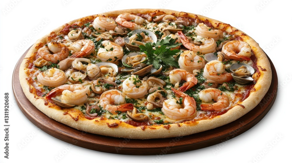 Seafood Pizza with Calamari, Shrimp, and Clams Seafood Pizza with Calamari, Shrimp, and Clams
