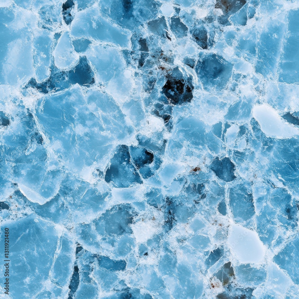 Fototapeta premium Seamless Close-up of ice formed on a table surface reflecting light creating a unique artistic composition of nature