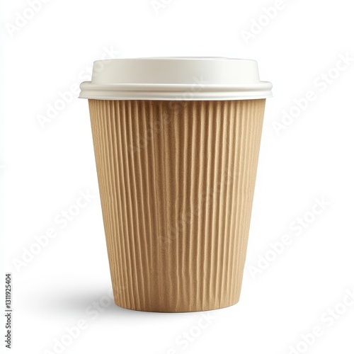 Wallpaper Mural Disposable Coffee Cup on White Background with Minimalist Design Torontodigital.ca