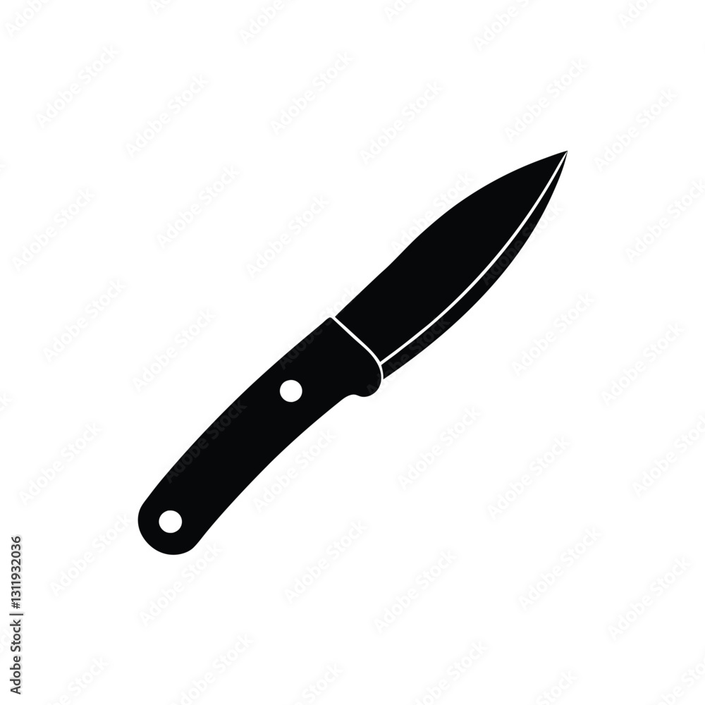a vector illustration of a knife. a vector illustration of a knife.