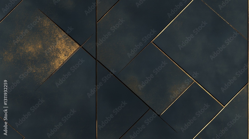 custom made wallpaper toronto digitalDark Geometric Pattern with Gold Lines and Textured Surfaces