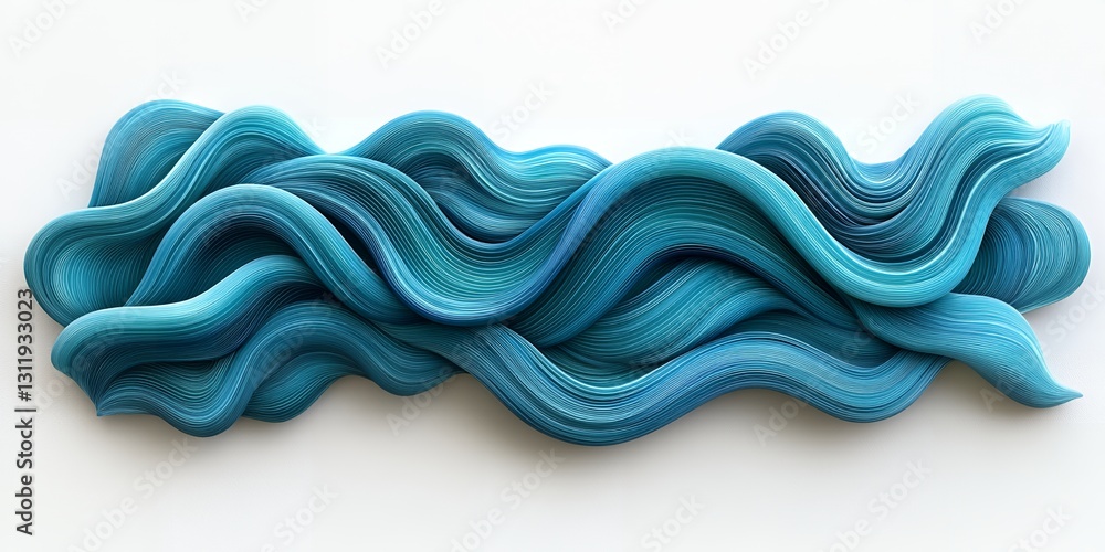 Abstract Teal Blue Waves Swirling Liquid Design 3D Render Fluid Motion Background Abstract Teal Blue Waves Swirling Liquid Design 3D Render Fluid Motion Background