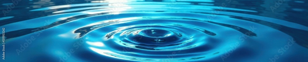 Deep blue water, concentric circles gently flowing , color, peaceful, light Deep blue water, concentric circles gently flowing , color, peaceful, light