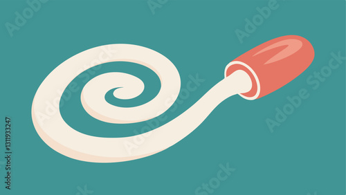 Texture Realism A vector depiction of a finger swirling into a smooth creamlike primer highlighting its texture and consistency enhanced by nanotechnology.