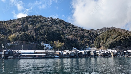 The view of winter in Japan