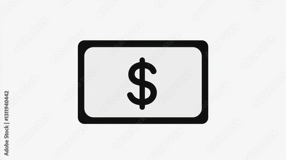 Simple Dollar Sign Icon, Minimalist Design for Financial Concept, Use in Brochures, Websites, or Apps Simple Dollar Sign Icon, Minimalist Design for Financial Concept, Use in Brochures, Websites, or Apps