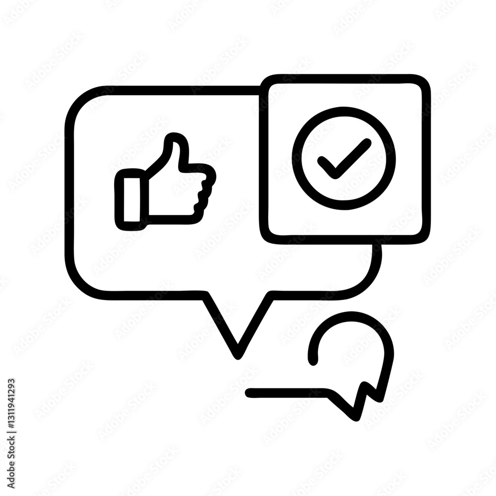 feedback icon, feedback line art - simple line art of feedback, perfect for feedback logos and icons