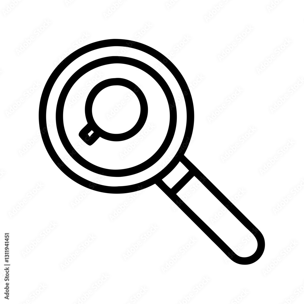 magnifying glass icon, magnifying glass line art - simple line art of magnifying glass, perfect for magnifying glass logos and icons magnifying glass icon, magnifying glass line art - simple line art of magnifying glass, perfect for magnifying glass logos and icons