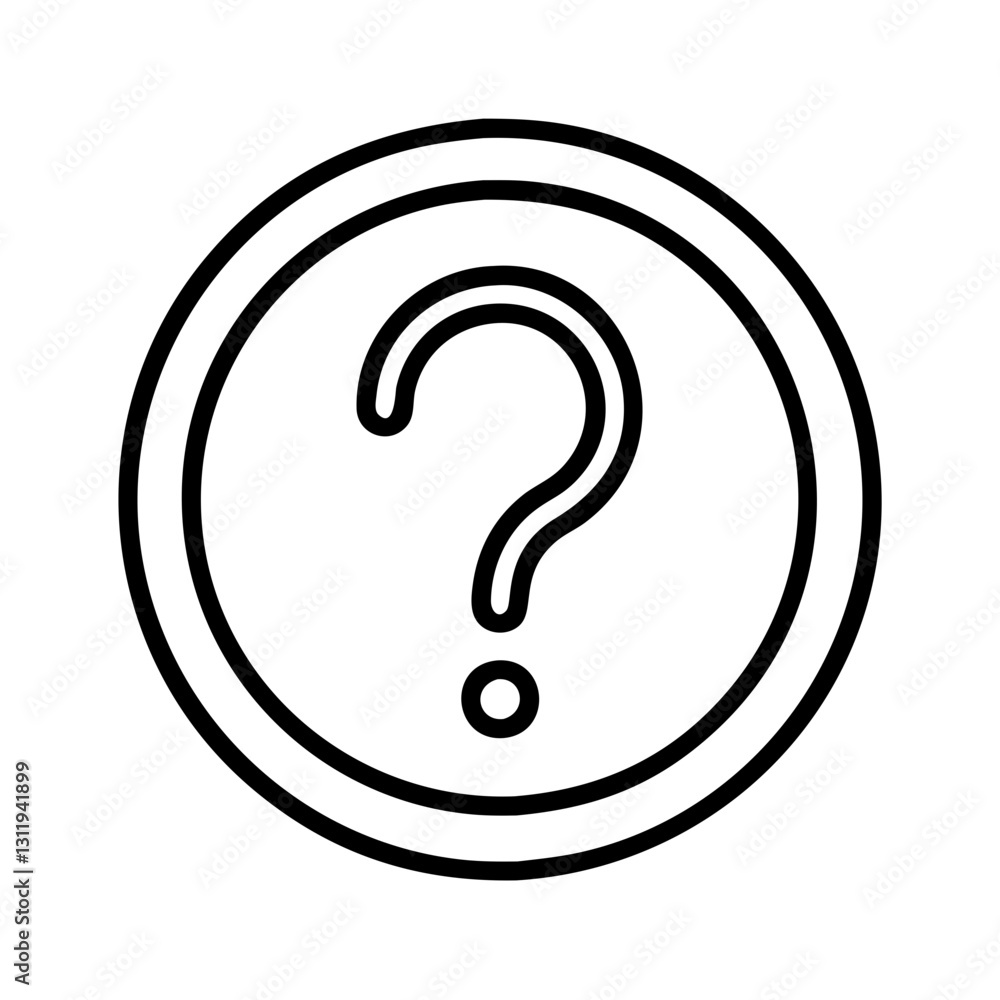 question mark icon, question mark line art - simple line art of question mark, perfect for question mark logos and icons question mark icon, question mark line art - simple line art of question mark, perfect for question mark logos and icons