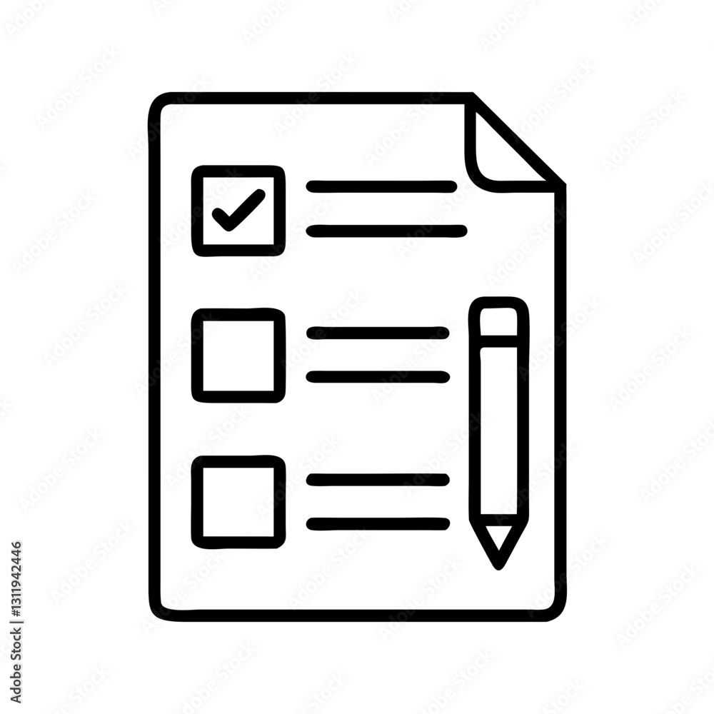 survey form icon, survey form line art - simple line art of survey form, perfect for survey form logos and icons survey form icon, survey form line art - simple line art of survey form, perfect for survey form logos and icons