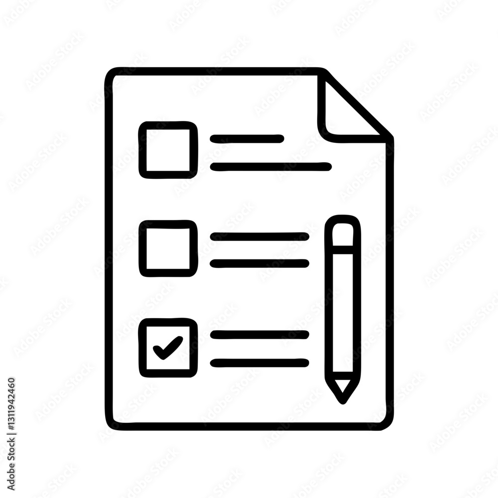 survey form icon, survey form line art - simple line art of survey form, perfect for survey form logos and icons survey form icon, survey form line art - simple line art of survey form, perfect for survey form logos and icons