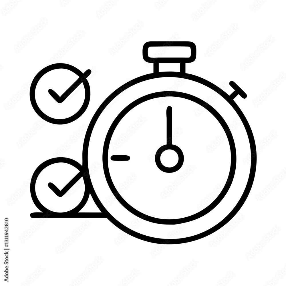 timer survey time icon, timer survey time line art - simple line art of timer survey time, perfect for timer survey time logos and icons timer survey time icon, timer survey time line art - simple line art of timer survey time, perfect for timer survey time logos and icons