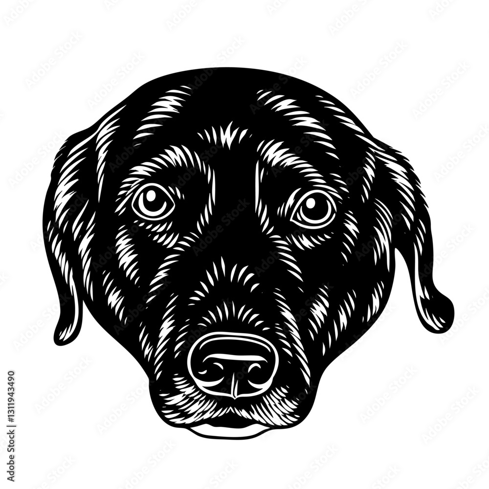 Fototapeta premium black labrador retriever