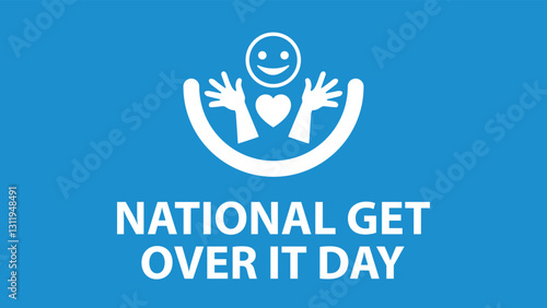 National get over it day web banner design illustration 