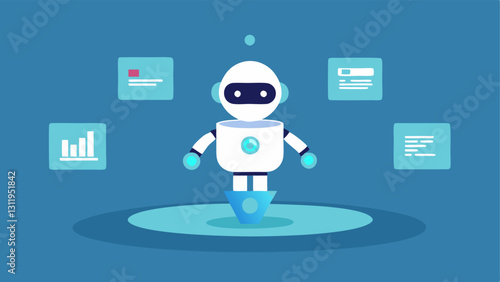 Virtual Assistant A robot floating above the aisles projecting a holographic display with realtime deals and offers capturing the customers attention.