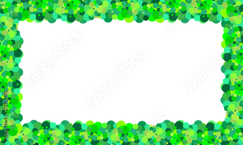 st patricks day bubbles border background