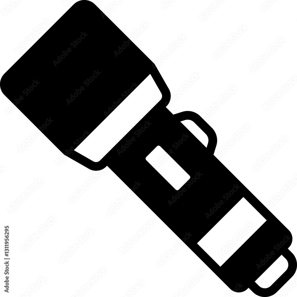 Flashlight glyph icon