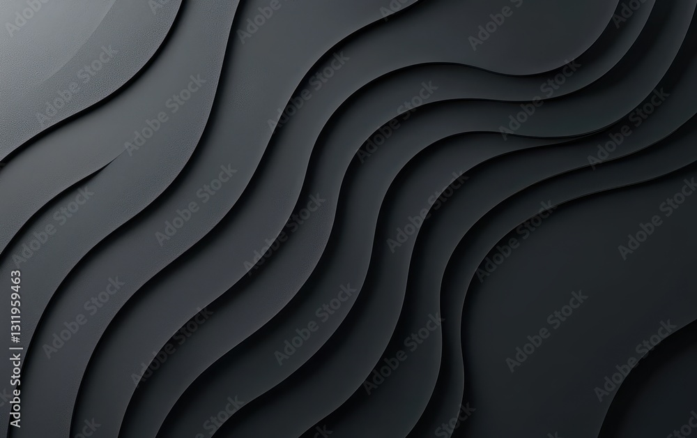 Fototapeta premium 8 March Womans Day 3D minimalistic charcoal gray background