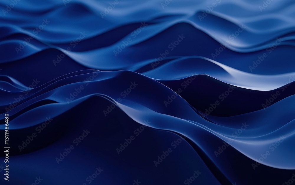 Obraz premium 3D minimalistic deep blue background