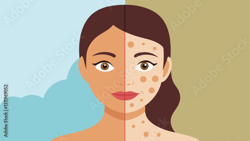 Skin Texture Comparison An illustration comparing rough skin texture before treatment and smooth rejuvenated skin texture afterward with added emphasis on the collagen beneath.